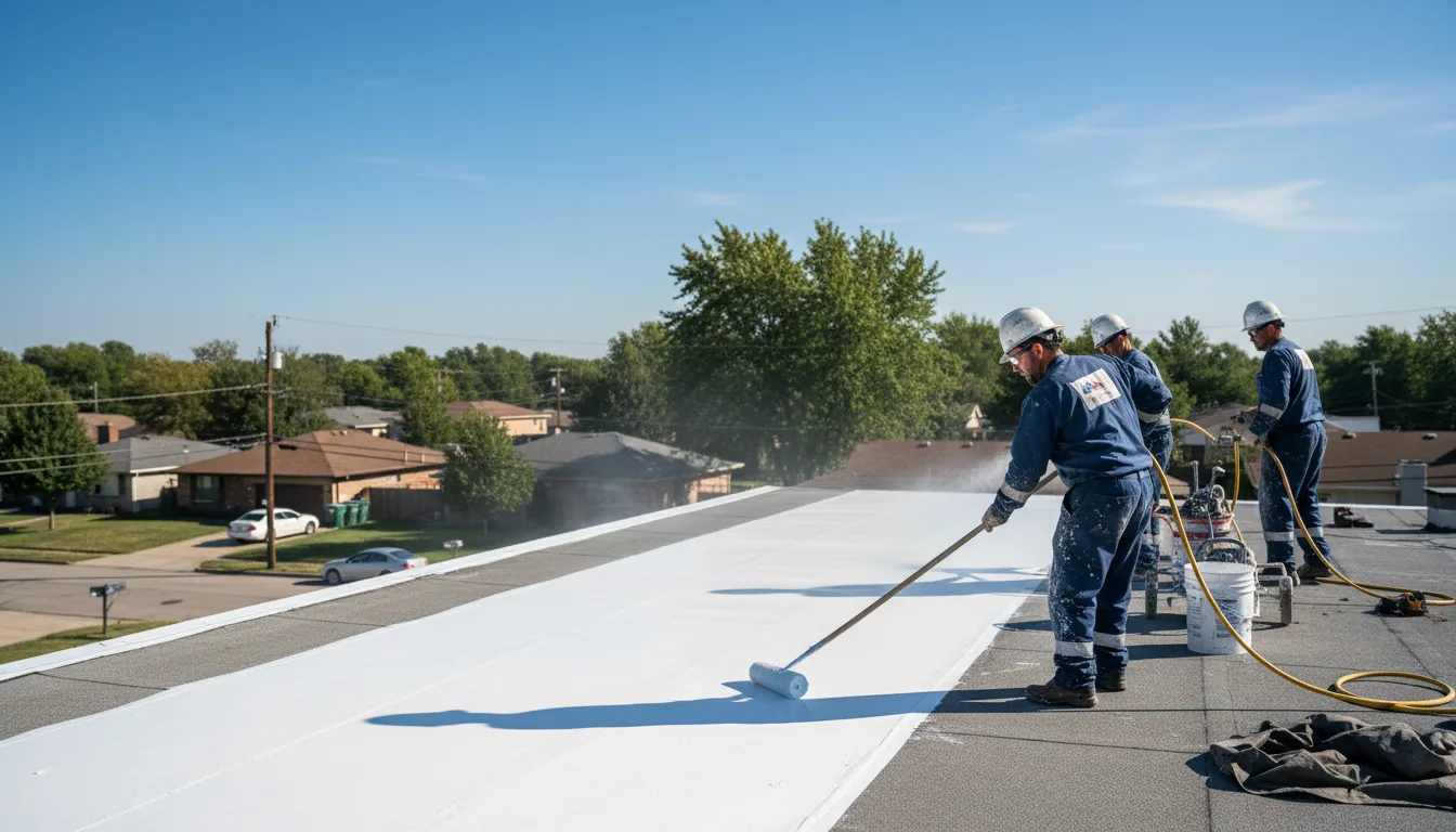Commercial roof coating in Fairfax Station, VA near me